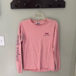 Simply southern pink long sleeve